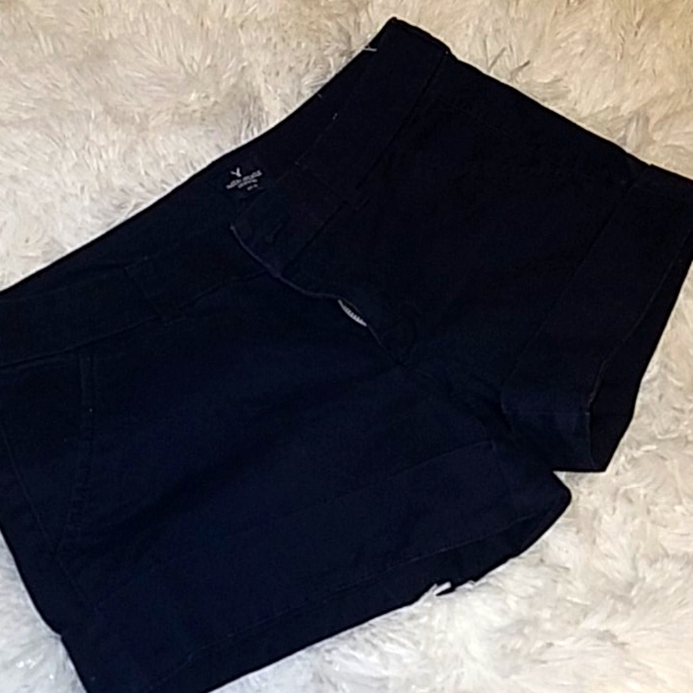 American eagle midi stretch shorts navy